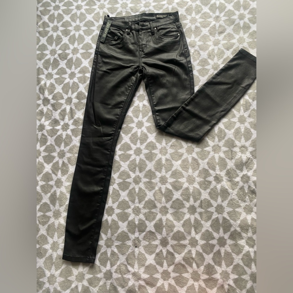 Vegan Black Leather Pants